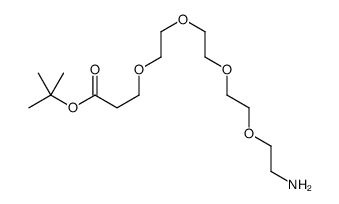 氨基-四聚乙二醇-丙酸叔丁酯结构式