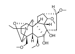 (16S)-20-ethyl-1α,19-epoxy-6β,14α,16-trimethoxy-4-methoxymethyl-aconitane-7,8-diol Structure