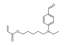 5-(N-ethyl-4-formylanilino)pentyl prop-2-enoate结构式
