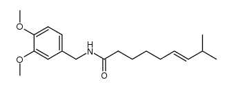 8-methyl-non-6-enoic acid veratrylamide Structure
