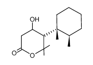 5-((1R,2R)-1,2-Dimethyl-cyclohexyl)-4-hydroxy-6,6-dimethyl-tetrahydro-pyran-2-one Structure