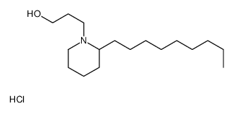 3-(2-nonylpiperidin-1-yl)propan-1-ol,hydrochloride Structure