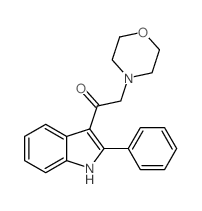2-(4-Morpholinyl)-1-(2-phenyl-1H-indol-3-yl)ethanone结构式