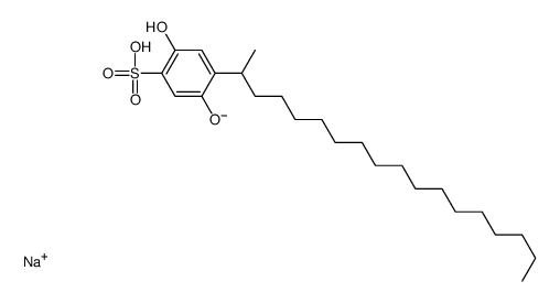 sodium 2,5-dihydroxy-4-(1-methylheptadecyl)benzenesulphonate Structure