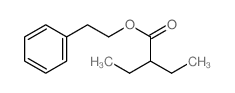 2-乙基丁酸-2-苯基乙酯结构式