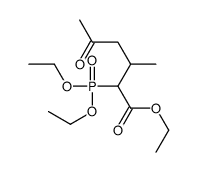 ethyl 2-diethoxyphosphoryl-3-methyl-5-oxohexanoate Structure