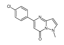 5-(4-chlorophenyl)-1-methylpyrazolo[1,5-a]pyrimidin-7-one结构式