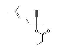 6-Octen-1-yn-3-ol, 3,7-dimethyl-, 3-propanoate Structure
