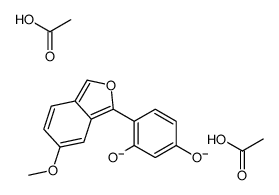 4-(6-Methoxy-2-benzofuranyl)-1,3-benzenediol diacetate结构式