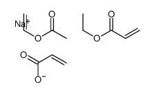 sodium,ethenyl acetate,ethyl prop-2-enoate,prop-2-enoate结构式