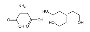 DL-aspartic acid, compound with 2,2',2''-nitrilotriethanol (1:1) Structure
