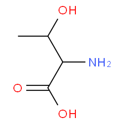 2-Amino-3-hydroxybutanoic acid Structure