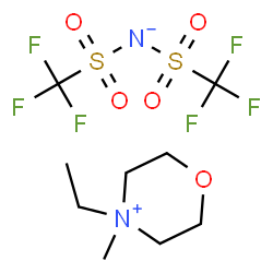 N-methyl ,ethyl-Morpholinium bis((trifluoromethyl)sulfonyl)imide structure