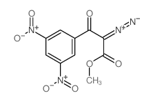 [2-(3,5-dinitrophenyl)-1-methoxycarbonyl-2-oxo-ethylidene]-imino-azanium Structure