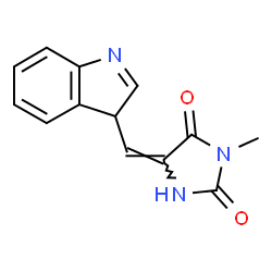 2,4-Imidazolidinedione,5-(3H-indol-3-ylmethylene)-3-methyl- structure