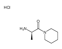 (R)-1-methyl-2-oxo-2-piperidin-1-yl-ethyl-ammonium chloride结构式