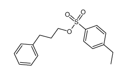 3-phenylpropyl 4-ethylbenzenesulfonate结构式