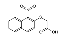 2-(1-nitronaphthalen-2-yl)sulfanylacetic acid结构式