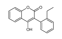 3-(o-Ethylphenyl)-4-hydroxy-2H-1-benzopyran-2-one picture