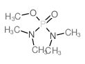 N-(dimethylamino-methoxy-phosphoryl)-N-methyl-methanamine结构式