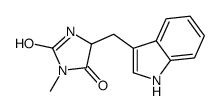 5-(3-indolylmethyl)-3-N-methylhydantoin Structure