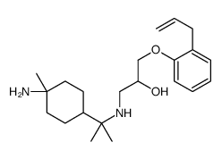 1-(2-allylphenoxy)-3-((1-amino-4-menthane-8-yl)amino)-2-propanol结构式