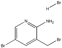 5-溴-3-(溴甲基)吡啶-2-胺氢溴酸盐结构式