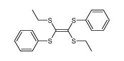 E-1,2-bis(ethylthio)-1,2-bis(phenylthio)ethylene Structure