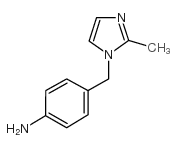 4-(2-甲基咪唑-1-甲基)苯胺结构式