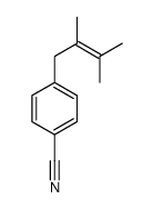 4-(2,3-dimethylbut-2-enyl)benzonitrile Structure