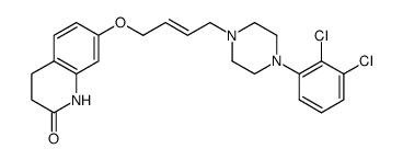 7-[4-[4-(2,3-dichlorophenyl)piperazin-1-yl]-2-butenyloxy]-3,4-dihydro-1H-quinoline-2-one结构式