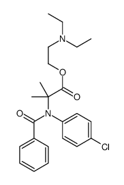 2-diethylaminoethyl 2-[benzoyl-(4-chlorophenyl)amino]-2-methyl-propano ate结构式