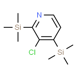 Pyridine, 3-chloro-2,4-bis(trimethylsilyl)- (9CI)结构式