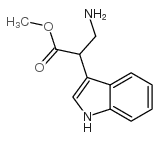 3-氨基-2-(1H-3-吲哚)-丙酸甲酯结构式