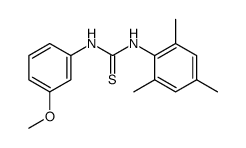 1-(m-Anisyl)-3-(2',4',6'-trimethylphenyl)thiourea结构式