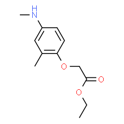 Acetic acid, [2-methyl-4-(methylamino)phenoxy]-, ethyl ester (9CI)结构式
