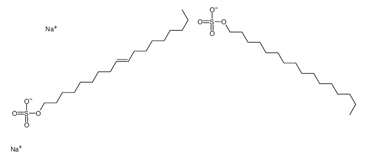 disodium,hexadecyl sulfate,[(Z)-octadec-9-enyl] sulfate结构式
