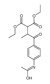 DIETHYL 2-(1-(4-ACETAMIDOPHENYL)-1-OXOPROPAN-2-YL)MALONATE Structure