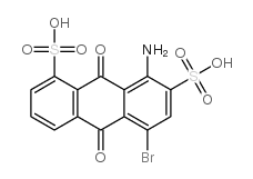 4-amino-1-bromo-9,10-dihydro-9,10-dioxoanthracene-3,5-disulphonic acid结构式