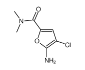 5-amino-4-chloro-N,N-dimethylfuran-2-carboxamide结构式