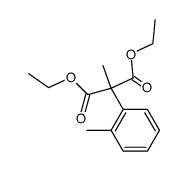 diethyl 2-(2-methylphenyl)-2-methyl malonate Structure