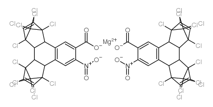 3-硝基-2-萘甲酸镁盐二(六氯环戊二烯)加合物结构式