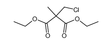diethyl (chloromethyl)methylmalonate Structure