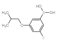 3-氟-5-异丁氧基苯硼酸结构式