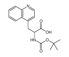 N-Boc-2-Amino-3-quinolin-4-yl-propionic acid结构式