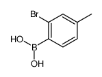 (2-溴-4-甲基苯基)硼酸结构式