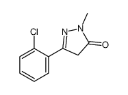 5-(2-氯苯基)-2,4-二氢-2-甲基-3H-吡唑-3-酮结构式