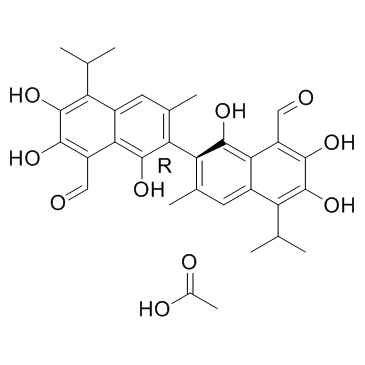 (R)-棉子酚乙酸结构式