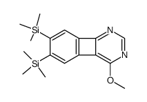 6,7-Bis(trimethylsilyl)-4-methoxy-1,3-diazabiphenylene Structure