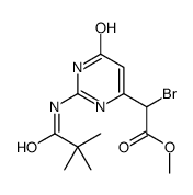 methyl 2-bromo-2-[2-(2,2-dimethylpropanoylamino)-4-oxo-1H-pyrimidin-6-yl]acetate Structure